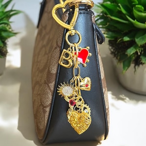 Build Your Own Custom Charm Keychain for Women,Pick Your Charms,Bag Charm,Personalized Keychains,Key Holders Purse Charm,Bag Accessory,Gift
