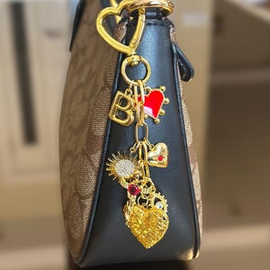 Build Your Own Custom Charm Keychain for Women,Pick Your Charms,Bag Charm,Personalized Keychains,Key Holders Purse Charm,Bag Accessory,Gift