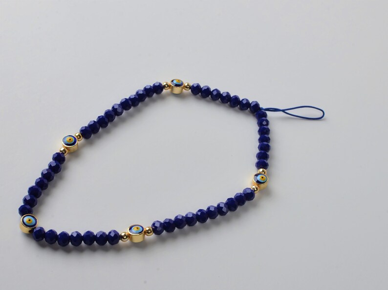 Customizable Beaded Phone Charm Evil Eye Phone Strap Y2K Etsy