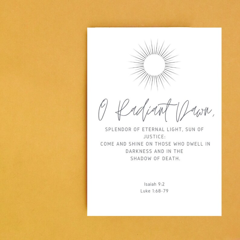 O Antiphons of Advent Printable Scripture Cards Catholic Advent