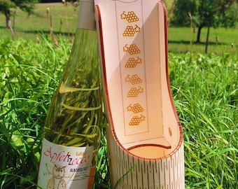 SVG Laser Datei Wein Halter Box für 3,4 oder 5 mm Holzstärke