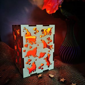 SVG Laser Datei Nachtlicht verschidene Modele (7 set)