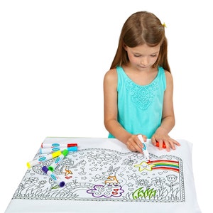 Color Me Personalized Pillow Case +Fabric Markers &Self Adhesive Letters| Slumber Party Pillow | Coloring Pillow Case | Sleepover Activity