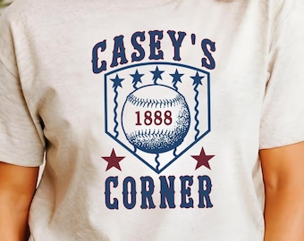 Casey's Corner Baseball Tee: Magic Kingdom Inspired Unisex Shirt, Disney vacation t-shirt for dad, Main Street Play Ball