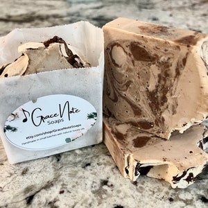 Ready to Ship Artisan, Small batch, Natural Soap - Coffee Latte w/real coffee