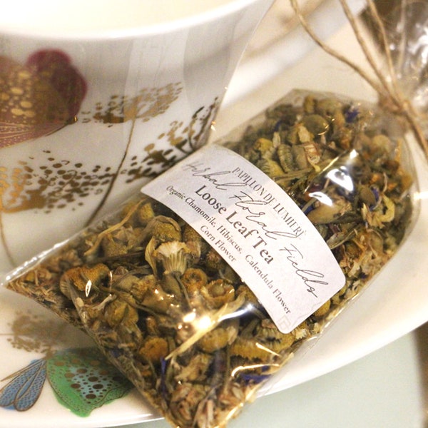 Organic Loose Leaf Tea | Gift Box & Stocking Stuffer | Selection of Teas | Minimalistic, Party Favors, Mother's Day, Wedding, Bridal Shower