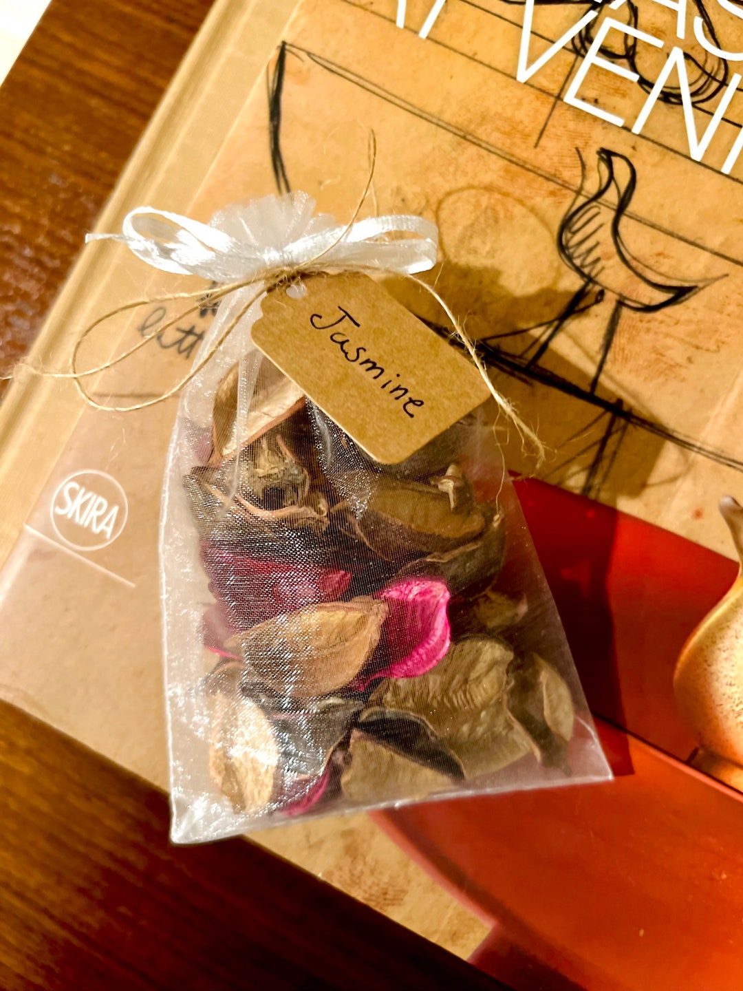 Jasmine Potpourri Sachet Gift Box Stuffer Scented Potpourri Gift for