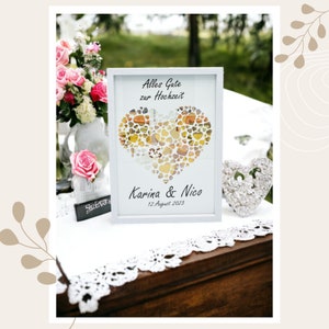 Marco de regalo de dinero personalizado para boda: idea de regalo creativa / Regalo de boda personalizado con dinero / Regalo de boda único con dinero