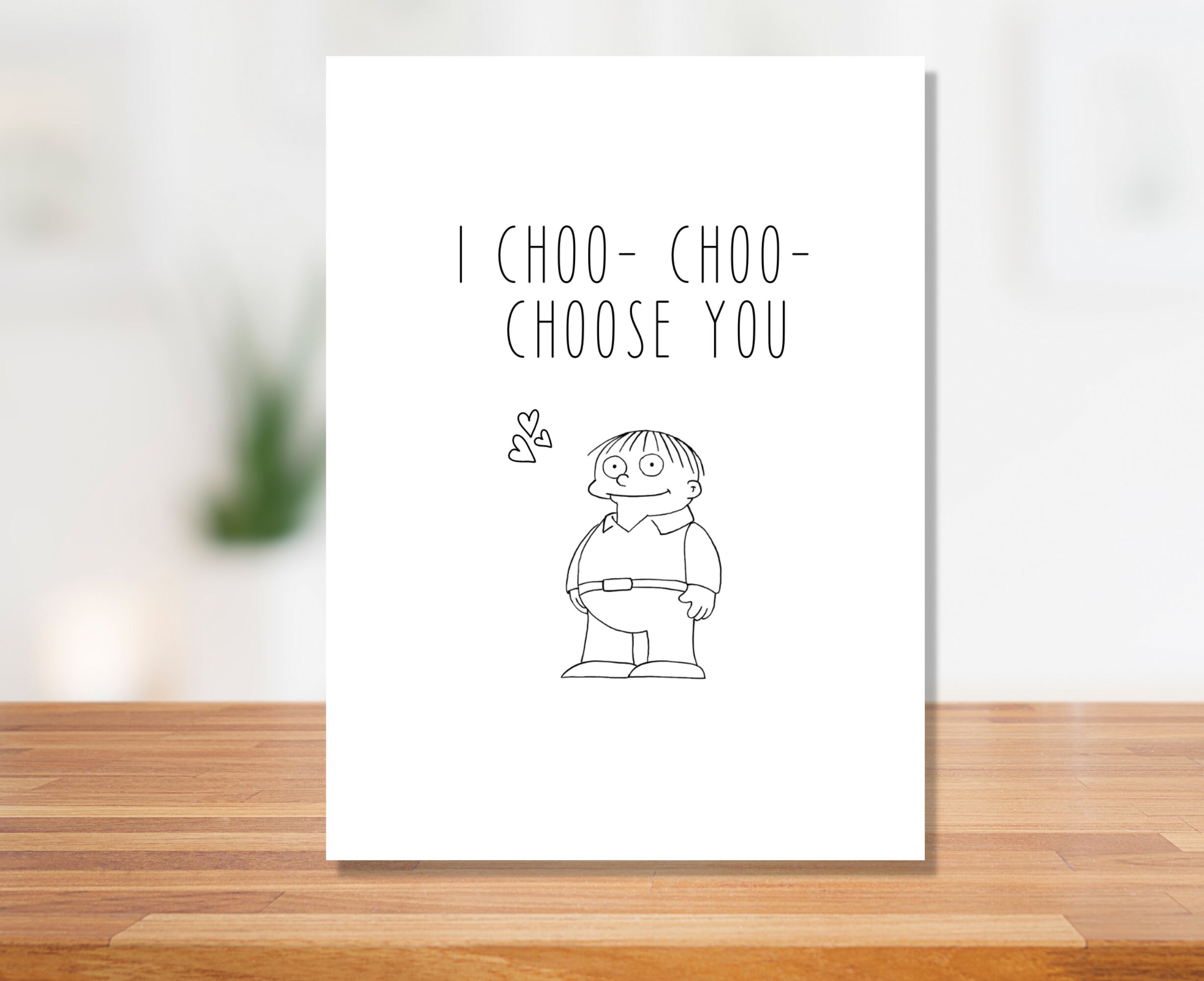 I Choo-choo- Choose You | Funny Card for Boyfriend or Girlfriend ...