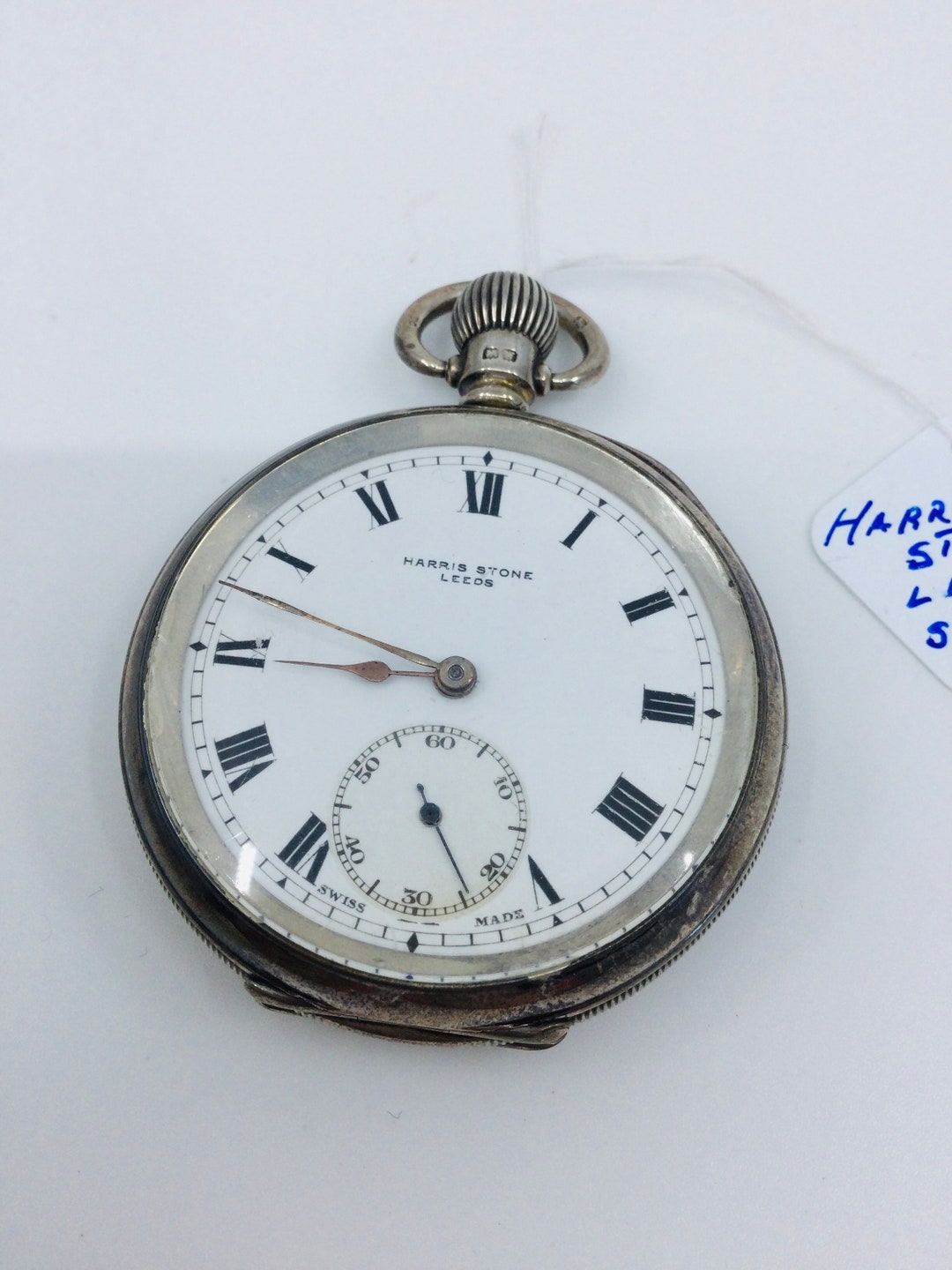 Harris Stone Leeds Silver Case Pocket Watch - Etsy