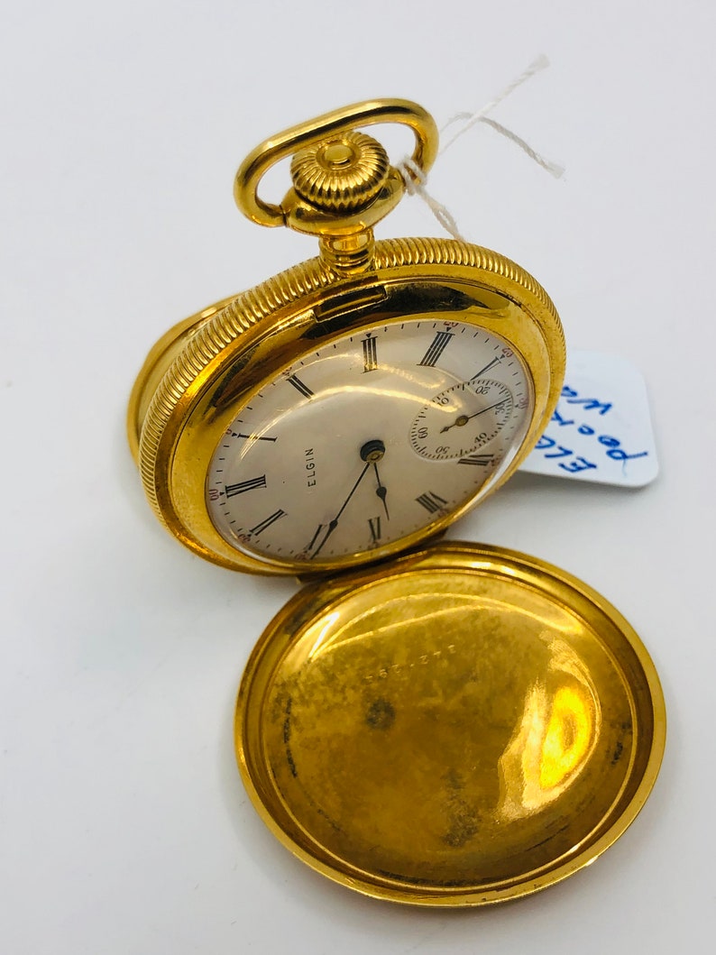 Elgin Pocket Watch Etsy