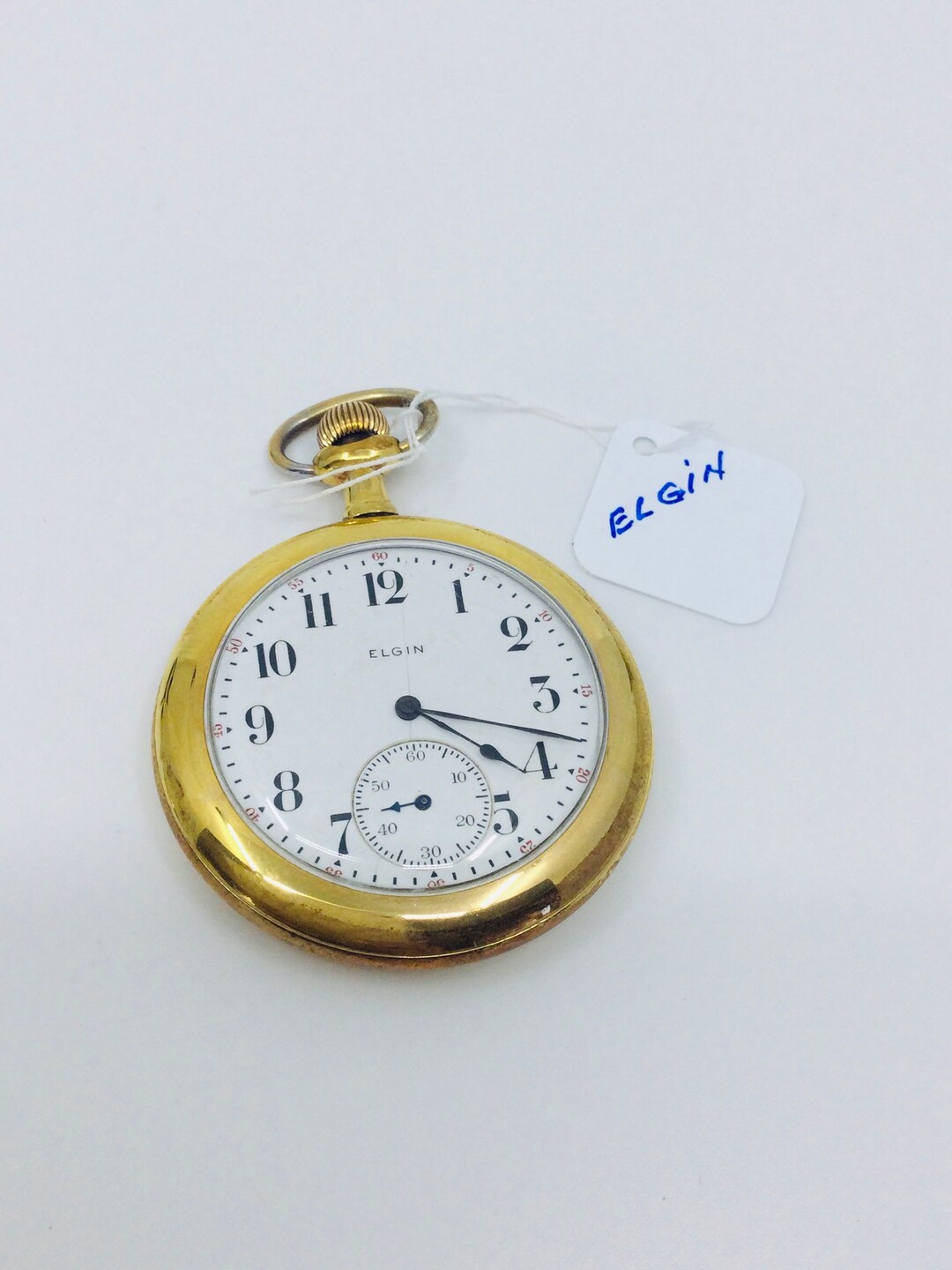 Vintage Elgin Pocket Watch Wind Up Etsy