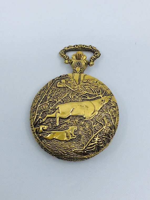 Quartex Quartz Pocket Watch Etsy Canada