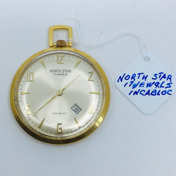 North 17 Jewels incabloc pocket watch