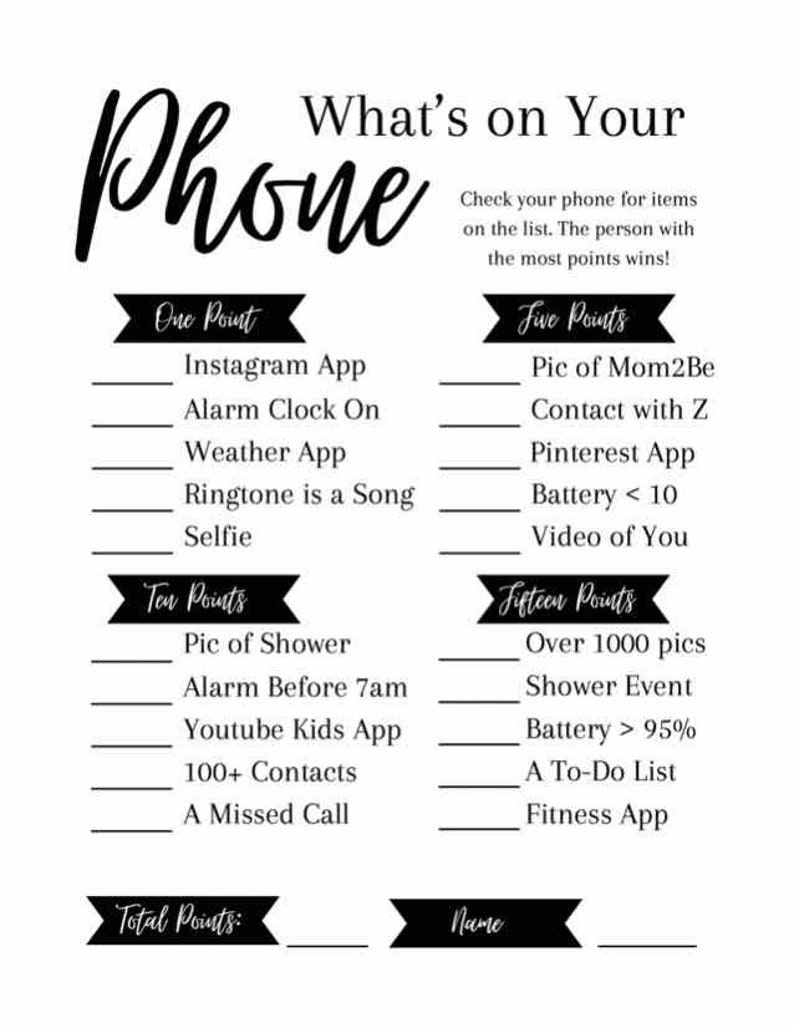 Baby Shower Game Bundle digital Download, Minimalist Package Games