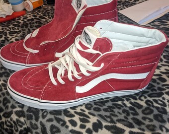 maroon red vans