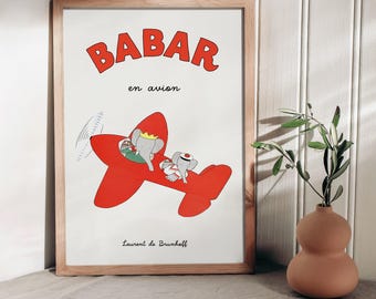 Babar the Elephant Digital Download Nursery Wall Art Decor Kids
