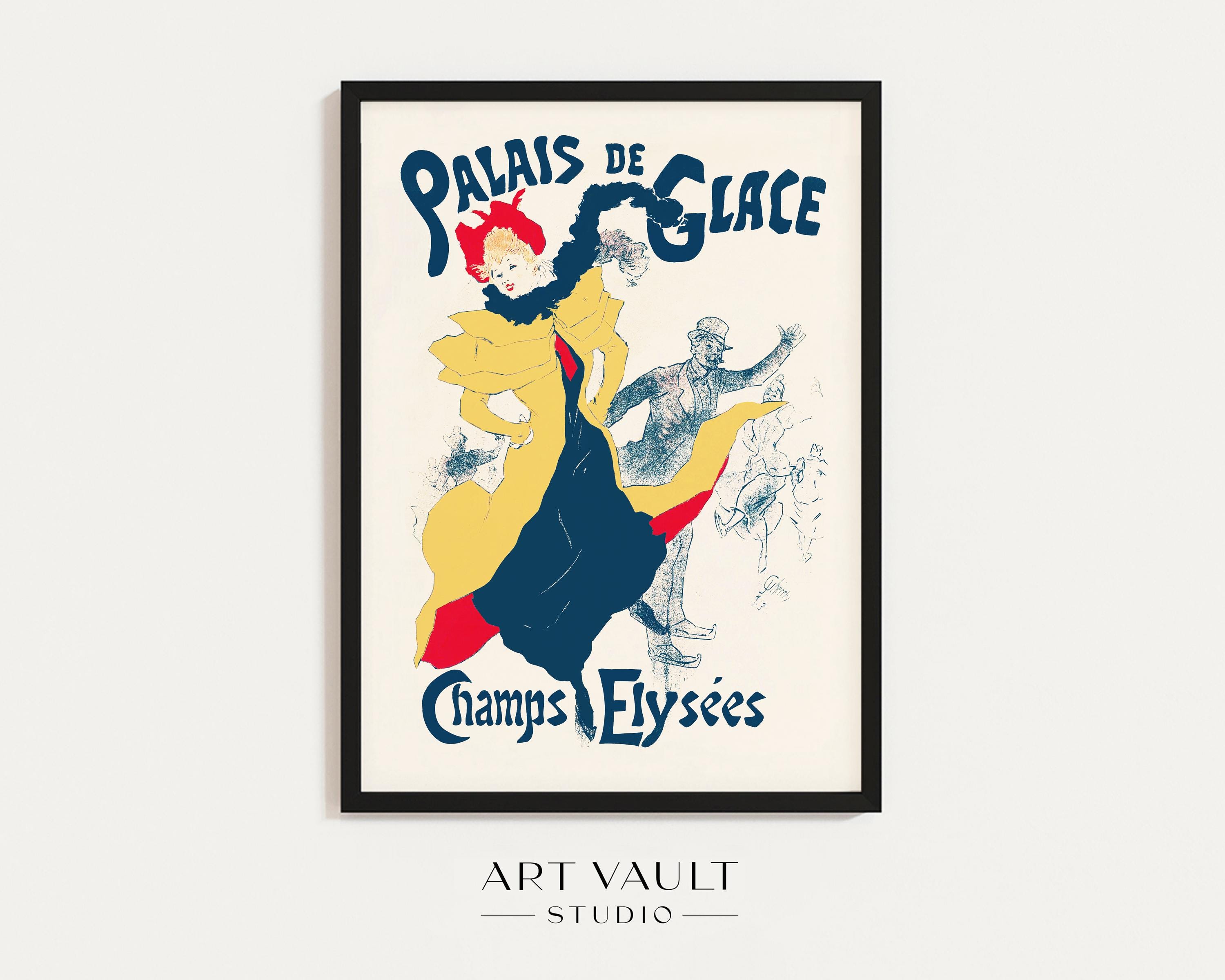 Palais De Glace Champs Elysées Poster Jules Chéret 1893 Paris