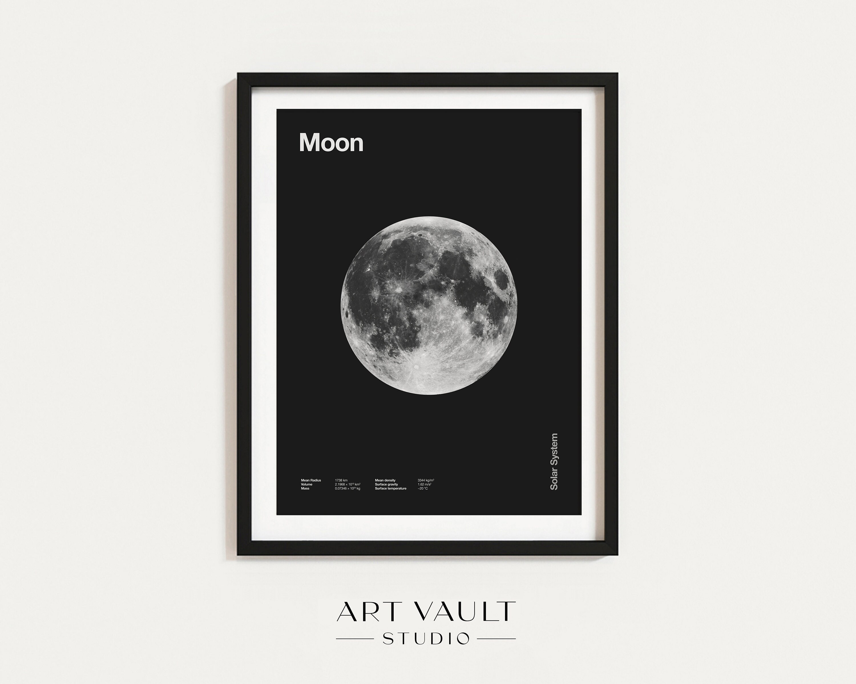Moon Wall Decor Moon Wall Art Moon Photo Moon Print Moon Phase Wall