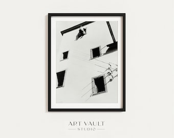 László Moholy-Nagy Photo Poster Black and White Photograph Laszlo Moholy Nagy Vintage Photography House Decorating Work in Switzerland 1925