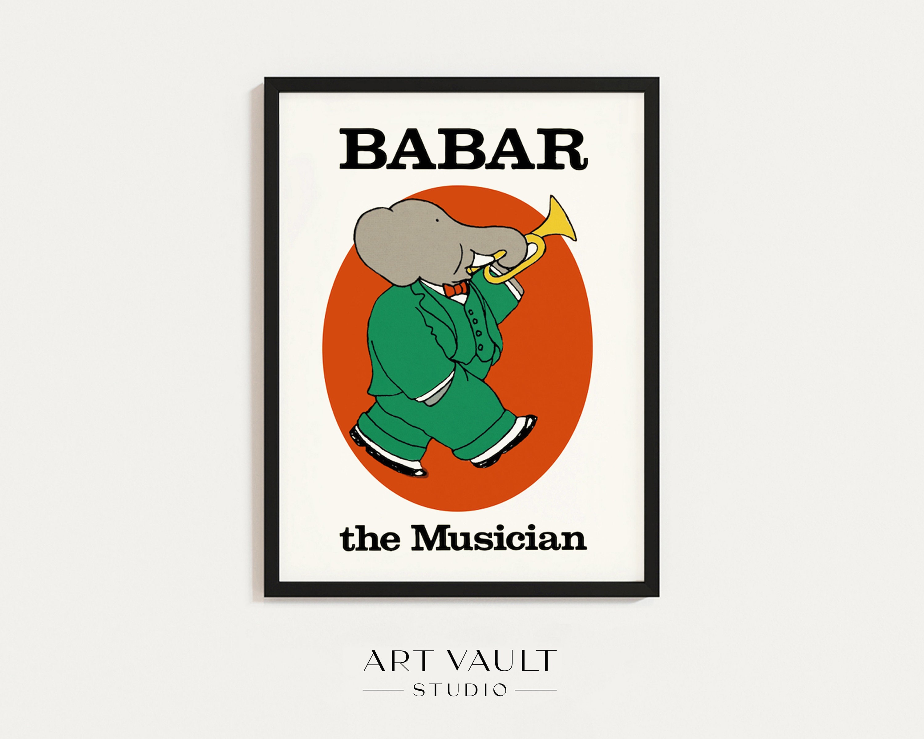額装済/Babar/ジャン ド ブリュノフ Babar The Pink Carousel（ジャン ド ブリュノフ） 額装品