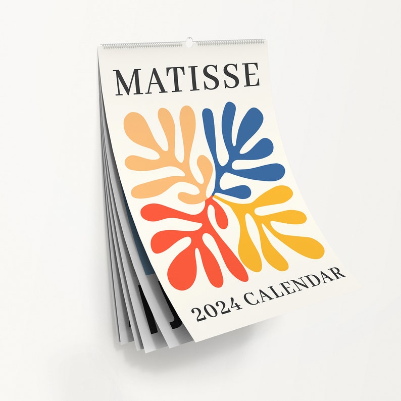 Henri Matisse 2024 Calendar Matisse Art Calendar Present 2024 Etsy Canada