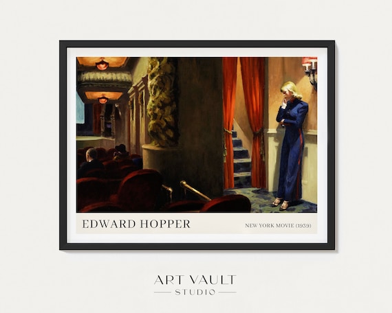 Edward Hopper New York Movie Theatre Poster Hopper Cinema