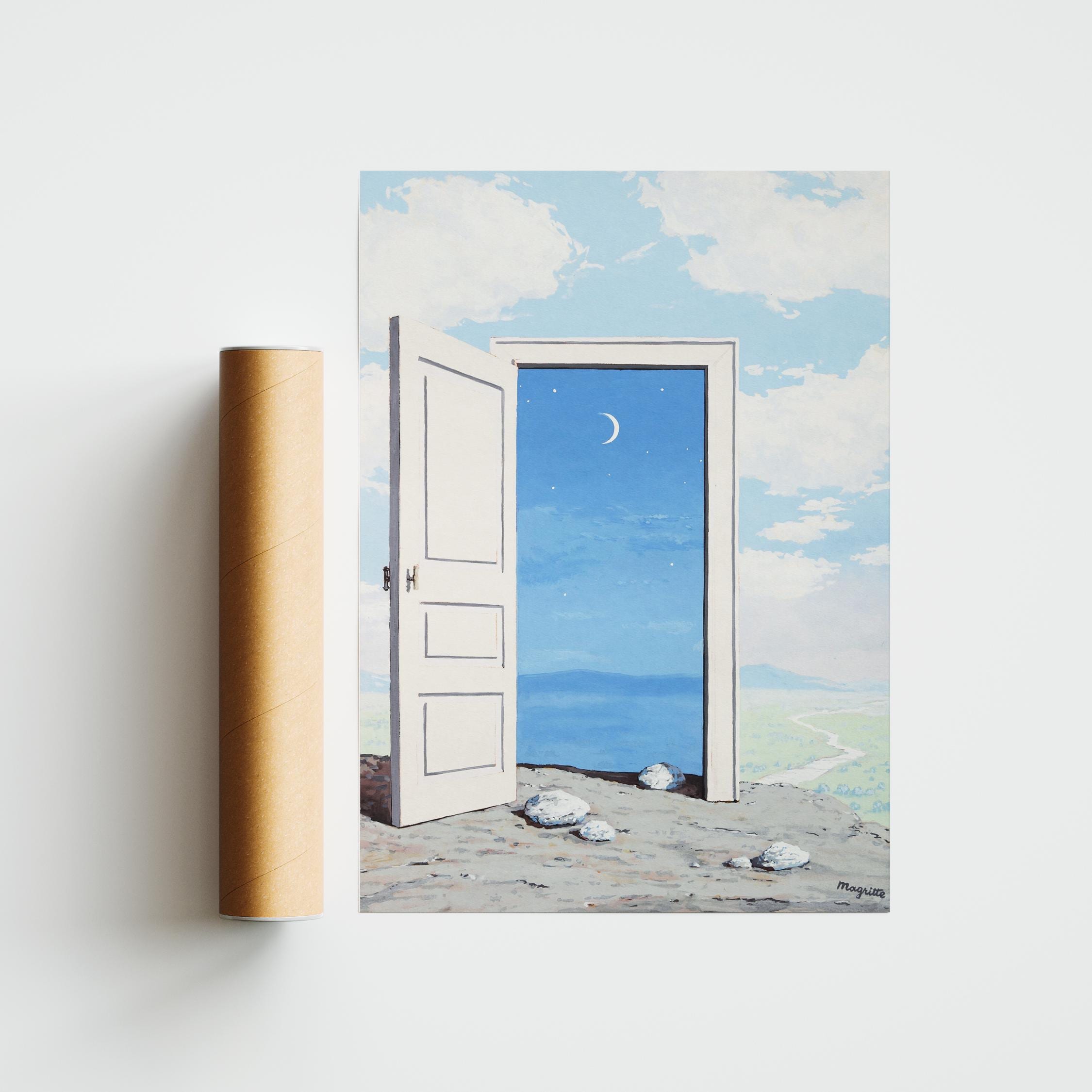 Réne Magritte Le Savoir Circa 1961 Door to the Night Sky Magritte