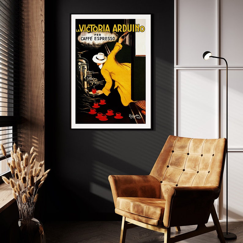 La Victoria Arduino Coffee Maker Poster Caffé Espresso Art Vintage Coffee Ad Café Poster