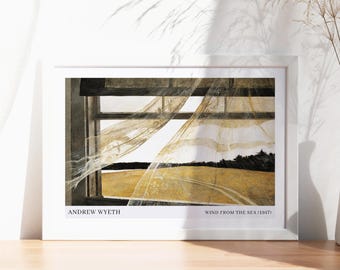 Wind From the Sea Andrew Wyeth 1947 Poster Window Painting