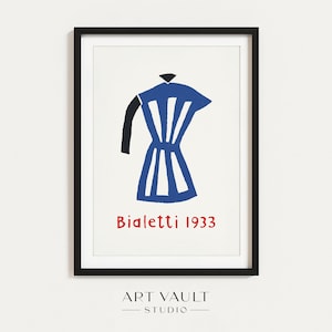 Bialetti 1933 Illustration Coffee Maker Poster Bialetti Café Poster Vintage Kitchen Art Kitchen Wall Art Print Café Art Restaurant Wall Art