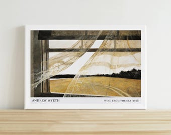Wind From the Sea Andrew Wyeth 1947 Poster Window Painting