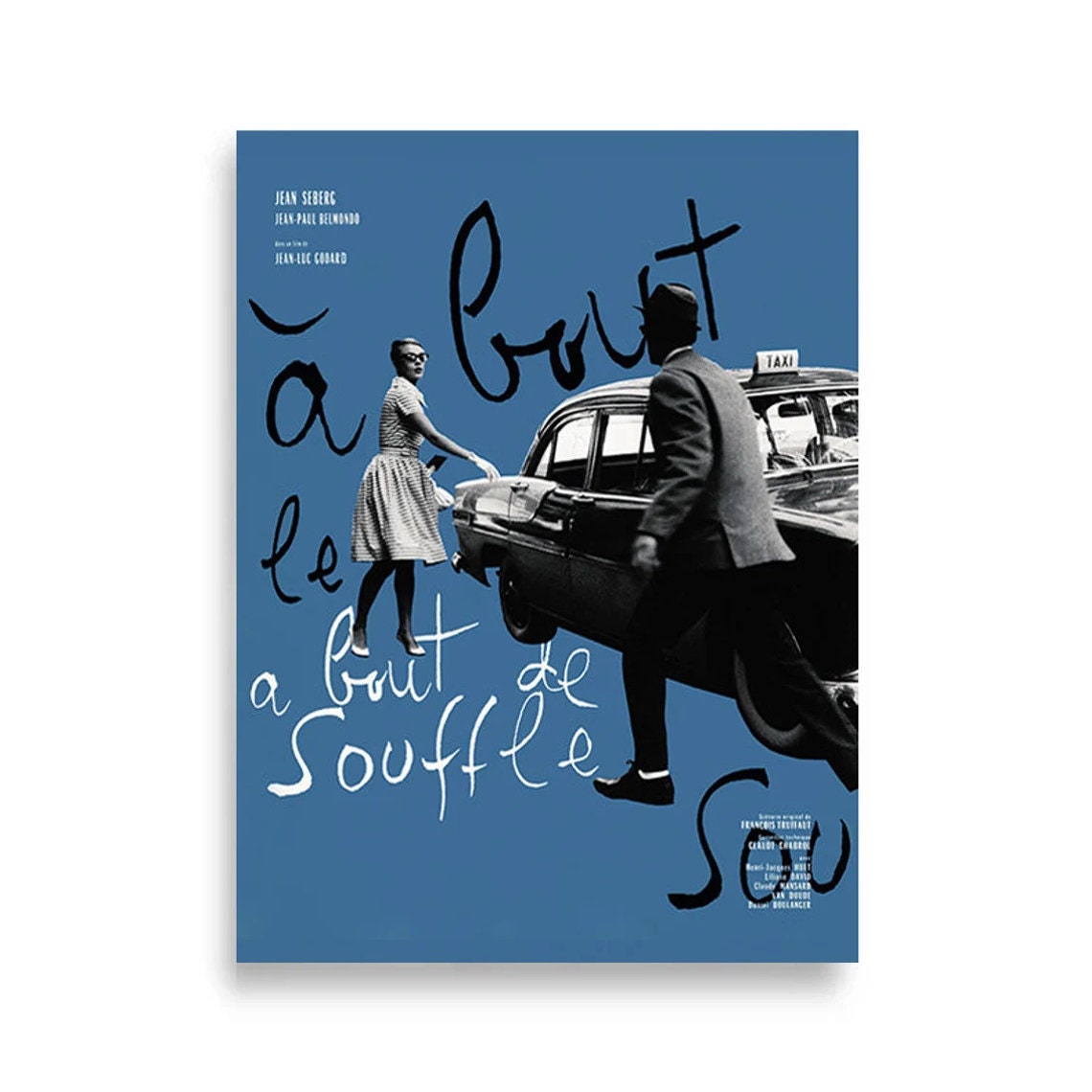 À bout de souffle 勝手にしやがれ ゴダール 海外製B2ポスター Amazon