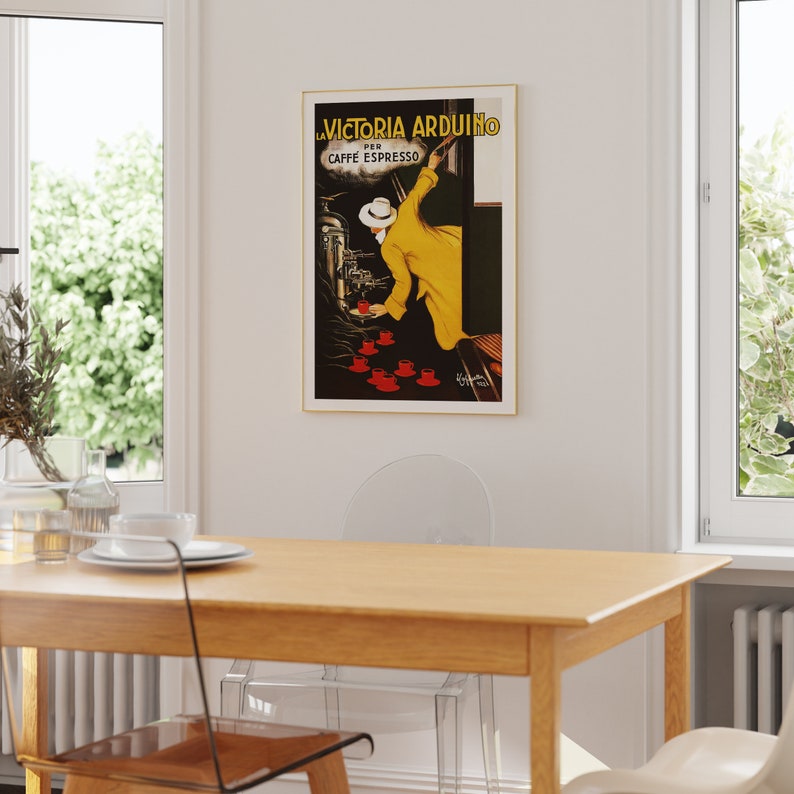 La Victoria Arduino Coffee Maker Poster Caffé Espresso Art Vintage Coffee Ad Café Poster