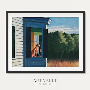 Cape Cod Morning Edward Hopper 1939 Woman Window Painting Cape Cod Art Hopper Poster Edward Hopper Framed Art Hopper Canvas New England Art