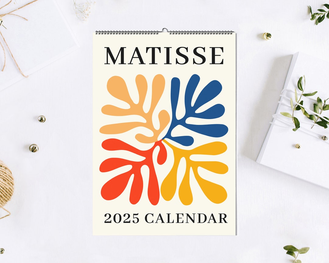 Henri Matisse 2025 Calendar Matisse Art Calendar Present 2025 Wall