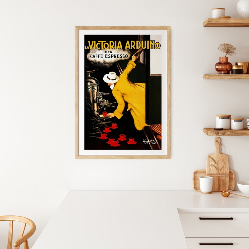 La Victoria Arduino Coffee Maker Poster Caffé Espresso Art Vintage Coffee Ad Café Poster