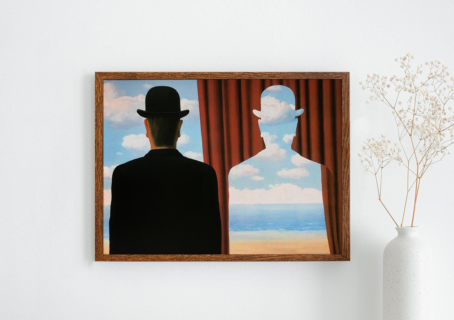 René Magritte La Décalcomanie 1966 Decalcomania Magritte Poster