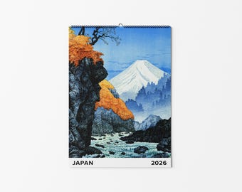 2026 Calendar 2026 Japan Calendar Japan Art Planner 2026
