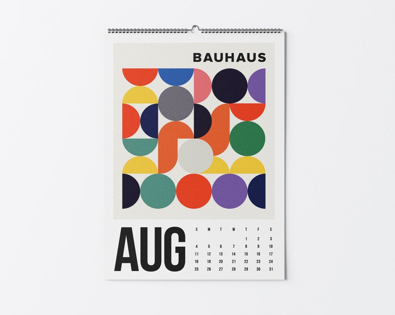 Kalender 2024 Bauhaus Kalender 2024 Wandkalender 2024 Bauhaus - Etsy