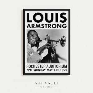 Louis armstrong poster - Etsy 日本
