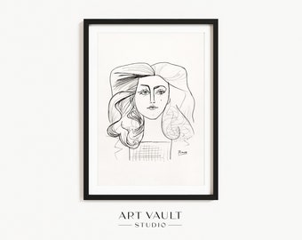 ピカソ フランソワーズ・ジロの肖像 アートプリント | パブロ