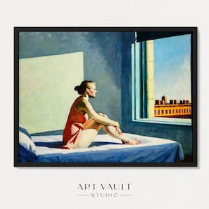 Edward Hopper Morning Sun 1952 Hopper Poster Edward Hopper Print Living Room Wall Art Vintage Wall Decor Student Dorm Wall Art