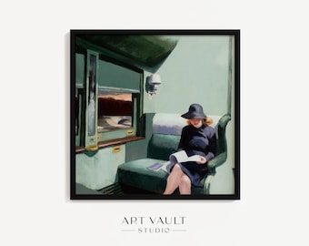 Edward Hopper Print: Compartment Car, Classic American Art