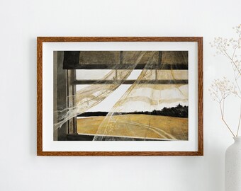 Wind From the Sea Andrew Wyeth 1947 Poster Window Painting