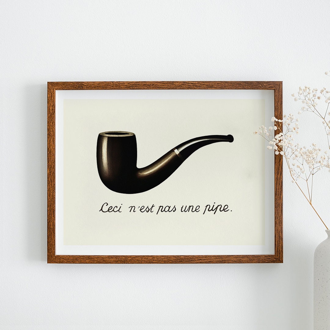 Rene Magritte This Is Not A Pipe 1928 T Shirt, Reproduction Rene Magritte This Is Not A Pipe 1928 T Shirt, Reproduction