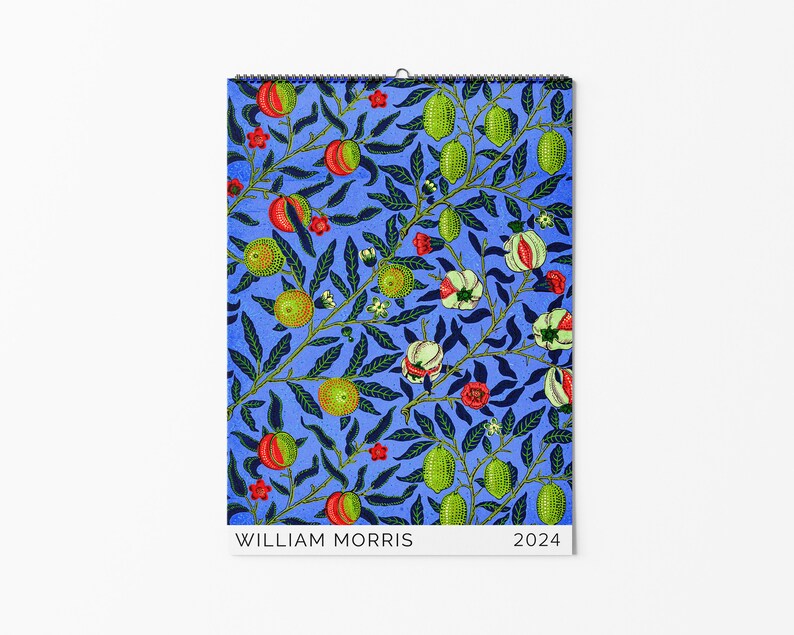 2024 Calendar William Morris Calendar 2024 Art Wall Calendar Etsy UK