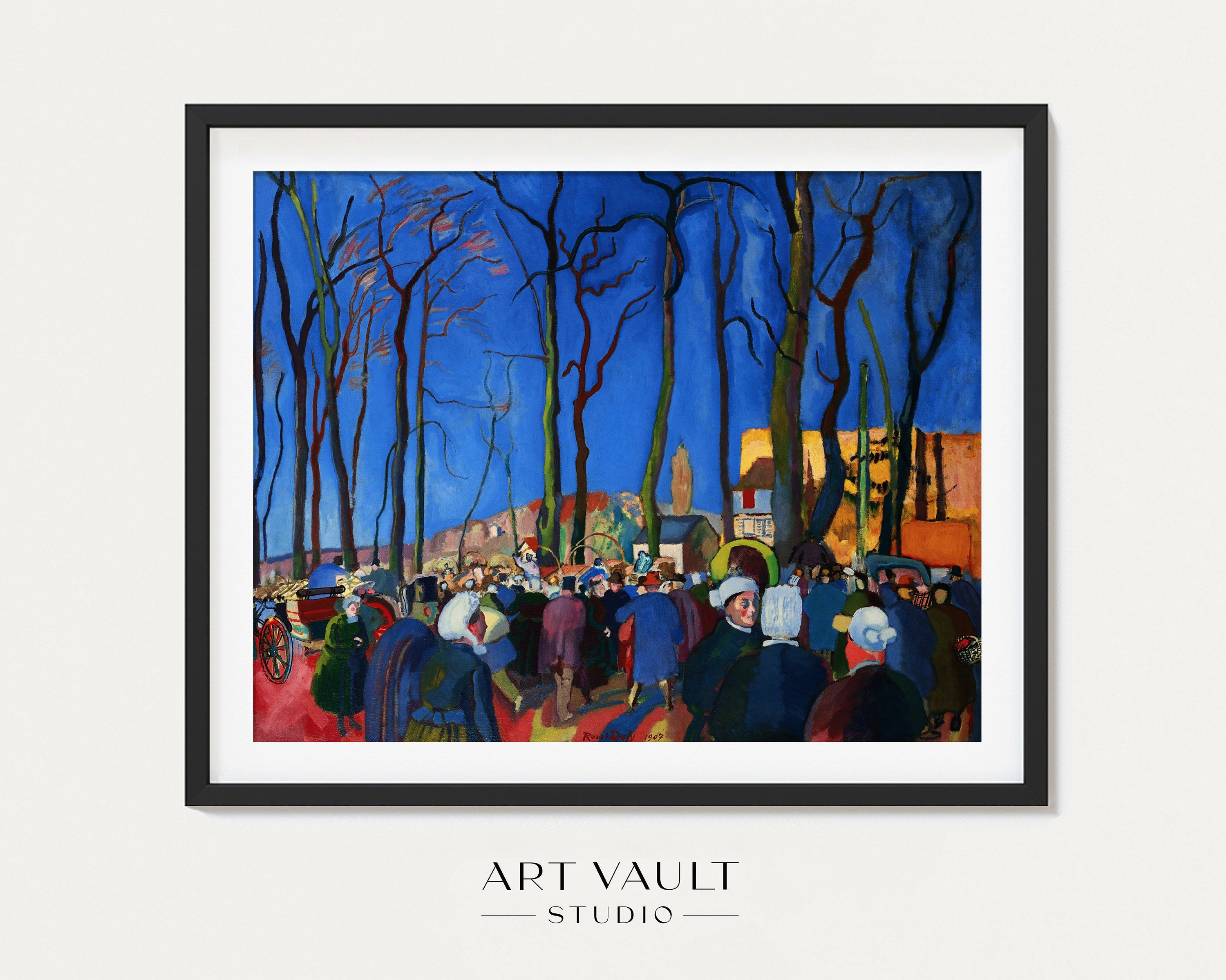 Raoul Dufy Meeting Benches 1907 La Foire Aux Oignons Raoul Dufy
