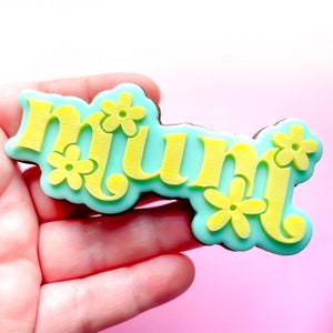 Grabadora retro para mamá - Grabadora - Sello para galletas en relieve + Cortador opcional - Decoración de galletas - Fondant - Galletas de cumpleaños - Fiesta de niñas - Boda