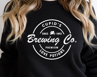 Cupid's Brewing Co Sweatshirt, Unisex Valentine's Day Sweater